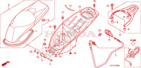 SEDILE/SCATOLA BAGAGLI per Honda SH 125 R, REAR DRUM BRAKE, TOP BOX 2010