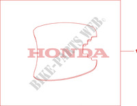 TAPPETINO BAULETTO 35 LT per Honda SH 125 R, FREIN ARRIERE TAMBOUR, TOP BOX 2010