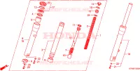 FORCELLA ANTERIORE per Honda SH 300 2009