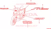 MARCHIO per Honda SH 300 2009