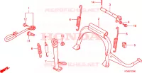 PIEDE D'APPOGGIO per Honda SH 300 2009