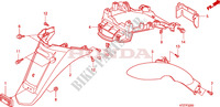 PARAFANGO POSTERIORE per Honda PES 150 R TWO TONES 2008
