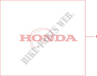SCHIENALINO BAULETTO per Honda PES 150 R TWO TONES SPECIAL 2008
