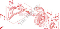 RUOTA POSTERIORE/BRACCIO OSCILLANTE per Honda PES 125 INJECTION 2012