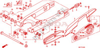 BRACCIO OSCILLANTE per Honda XL 1000 VARADERO ABS RED 2008