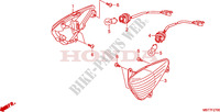 FRECCIA per Honda XL 1000 VARADERO ABS RED 2008