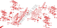 GRADINO per Honda XL 1000 VARADERO ABS RED 2008