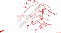 PARAFANGO ANTERIORE per Honda XL 1000 VARADERO ABS RED 2008