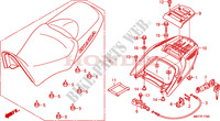 SEDILE per Honda XL 1000 VARADERO ABS RED 2008