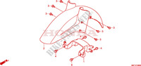 PARAFANGO ANTERIORE per Honda XL 1000 VARADERO ABS BLANCHE 2011