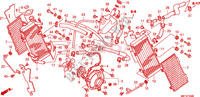 RADIATORE per Honda XL 1000 VARADERO ABS BLANCHE 2011