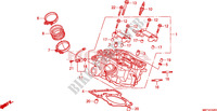 TESTA CILINDRO POSTERIORE per Honda XL 1000 VARADERO ABS 2011