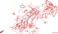 PARAFANGO POSTERIORE per Honda DEAUVILLE 700 ABS 2009