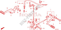PEDALE per Honda CBF 1000 ABS 2007