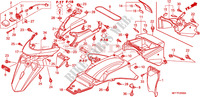 PARAFANGO POSTERIORE per Honda TRANSALP 700 ABS WHITE 2009