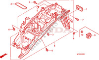 PARAFANGO POSTERIORE(1) per Honda CB 600 F HORNET ABS 34HP 2010