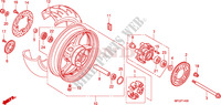 RUOTA POSTERIORE per Honda CB 600 F HORNET ABS 34HP 2010