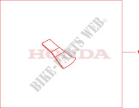 PROTEZIONE FORCELLONE per Honda CB 1000 R ABS BLACK, WHITE 2011