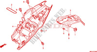 PARAFANGO POSTERIORE per Honda CBR 600 F SPECIAL 2011