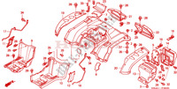 PARAFANGO POSTERIORE per Honda FOURTRAX 350 RANCHER 4X4 Electric Shift 2004