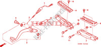 GRADINO/PEDALE per Honda FOURTRAX 680 RINCON 2010