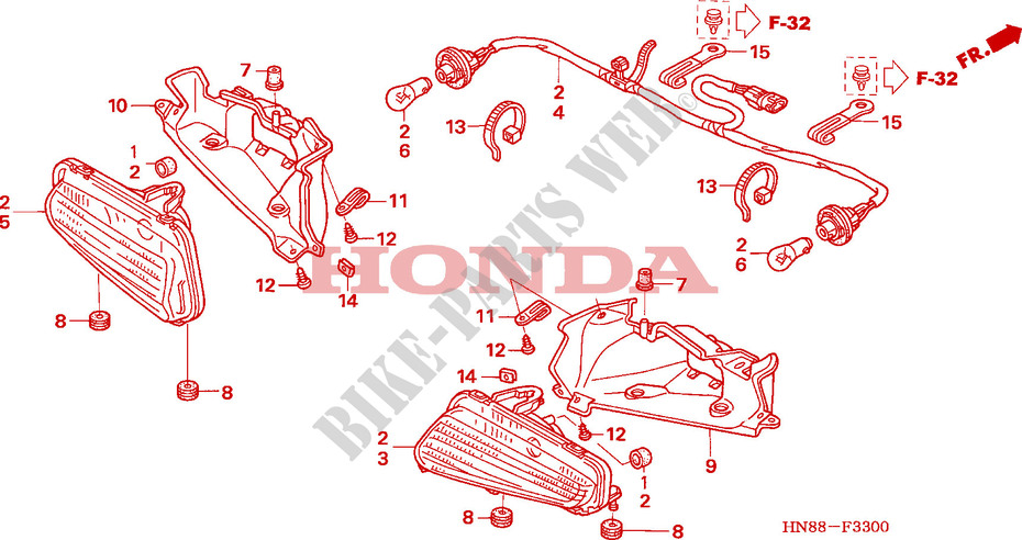 LUCE CODA per Honda FOURTRAX 680 RINCON 2006