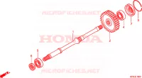 ALBERO FINALE per Honda FOURTRAX 500 FOREMAN 4X4 Electric Shift 2008
