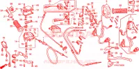 LEVA MANIGLIA/INTERRUTTORE/CAVO per Honda FOURTRAX 500 FOREMAN 4X4 Electric Shift 2008