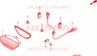 LUCE CODA per Honda FOURTRAX 500 FOREMAN 4X4 Electric Shift 2008