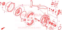 PANNELLO FRENO POSTERIORE per Honda FOURTRAX 500 FOREMAN 4X4 Electric Shift 2008