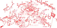 PARAFANGO POSTERIORE per Honda FOURTRAX 500 FOREMAN 4X4 Electric Shift 2008