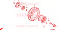 RUOTA ANTERIORE per Honda FOURTRAX 500 FOREMAN 4X4 Electric Shift 2008