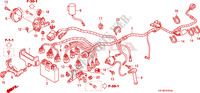 BARDATURA FILO (TRX450R6,7,8/ER6,7,8) per Honda TRX 450 R SPORTRAX Electric Start RED 2008