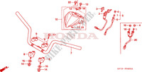 CONDOTTO MANIGLIA per Honda TRX 450 R SPORTRAX Kick start RED 2008