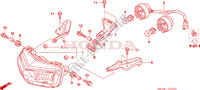 FANALE (TRX450R6,7,8/ER6,7,8) per Honda TRX 450 R SPORTRAX Electric Start RED 2008
