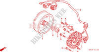 GENERATORE (TRX450R6,7,8/ER6,7,8) per Honda TRX 450 R SPORTRAX Kick start ROUGE 2008