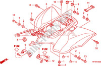 PARAFANGO POSTERIORE per Honda TRX 450 R SPORTRAX Electric Start 2009