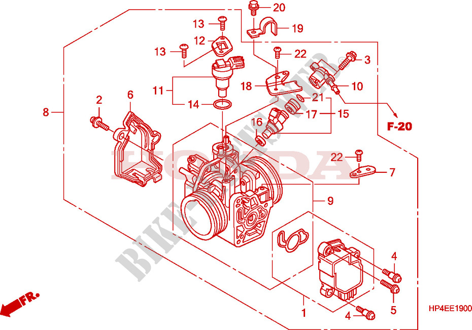 CORPO VALVOLA IMMISSIONE per Honda FOURTRAX 420 RANCHER 4X4 Manual Shift 2009
