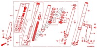 FORCELLA ANTERIORE per Honda CRF 450 R 2011