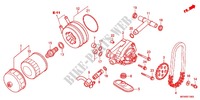FILTRO DELL'OLIO/POMPA OLIO per Honda DEAUVILLE 700 ABS 2012