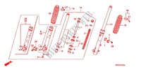 FORCELLA ANTERIORE per Honda CRF 230 F 2011