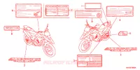 ETICHETTA CAUZIONE(1) per Honda XRE 300 2010