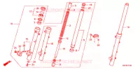 FORCELLA ANTERIORE (XRE300) per Honda XRE 300 2010