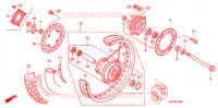 RUOTA POSTERIORE per Honda XRE 300 2010