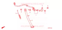 SOSTEGNO PRINCIPALE/PEDALE FRENO per Honda XRE 300 2010