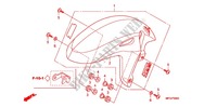 PARAFANGO ANTERIORE per Honda CB 600 F HORNET ABS WHITE 34HP 2012