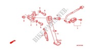 SOSTEGNO PRINCIPALE/PEDALE FRENO per Honda CB 600 F HORNET ABS WHITE 34HP 2012