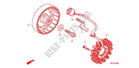 COPERTURA CASSA MANOVELLA/ GENERATORE(2) per Honda CB 600 F HORNET ABS BLANCHE 2012