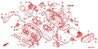 COPERTURA ANTERIORE/FILTRO ARIA per Honda CBF 1000 F ABS TS 2012