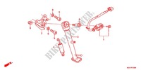 SOSTEGNO PRINCIPALE/PEDALE FRENO per Honda CBR 600 F ABS WHITE 2012